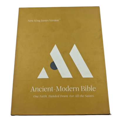 NKJV, Ancient-Modern Bible, Leathersoft, Brown | English Bible, Holy Bible