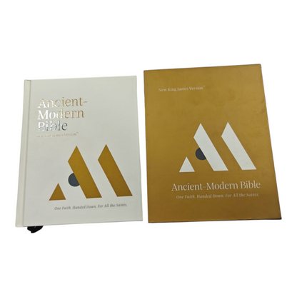 NKJV, Ancient-Modern Bible, Leathersoft, Brown | English Bible, Holy Bible