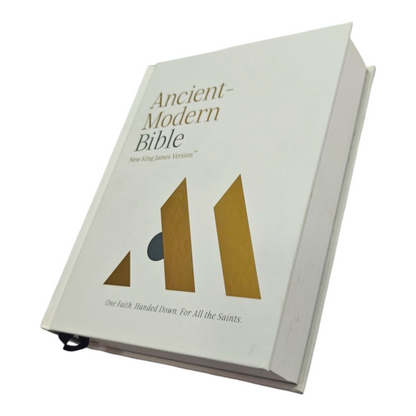 NKJV, Ancient-Modern Bible, Leathersoft, Brown | English Bible, Holy Bible