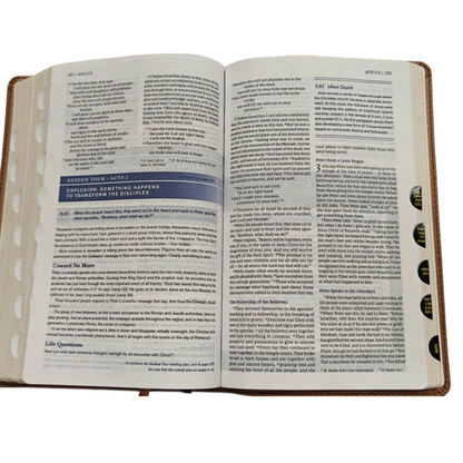 NIV, Student Bible, Personal Size, Leathersoft, Navy, Thumb Indexed, Comfort Print | Teen Bible, Youth Bible | Holy Bible