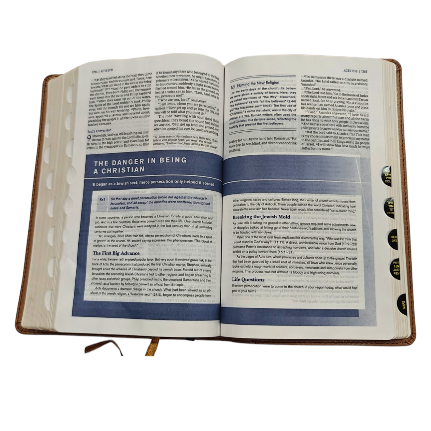 NIV, Student Bible, Personal Size, Leathersoft, Navy, Thumb Indexed, Comfort Print | Teen Bible, Youth Bible | Holy Bible