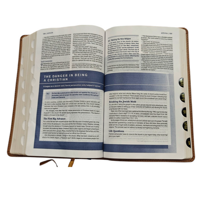 NIV, Student Bible, Personal Size, Leathersoft, Navy, Thumb Indexed, Comfort Print | Teen Bible, Youth Bible | Holy Bible