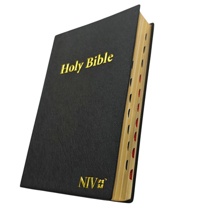 NIV Giant Print Bible, Thumb Index, Gold Gilt Edges, Black | English Bible, Holy Bible