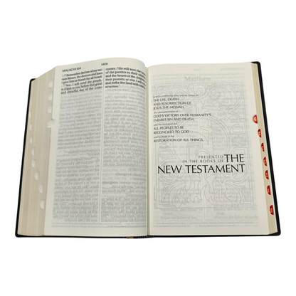 NIV Giant Print Bible, Thumb Index, Gold Gilt Edges, Black | English Bible, Holy Bible
