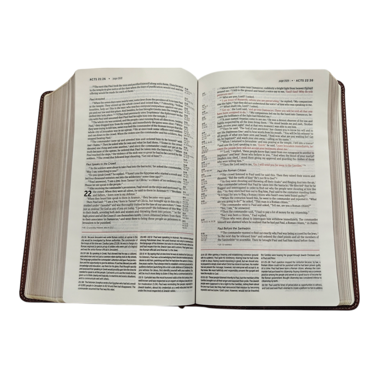 NIV Life Application Study Bible: Brown Leathersoft | Study Bible, Reference Bible | Holy Bible