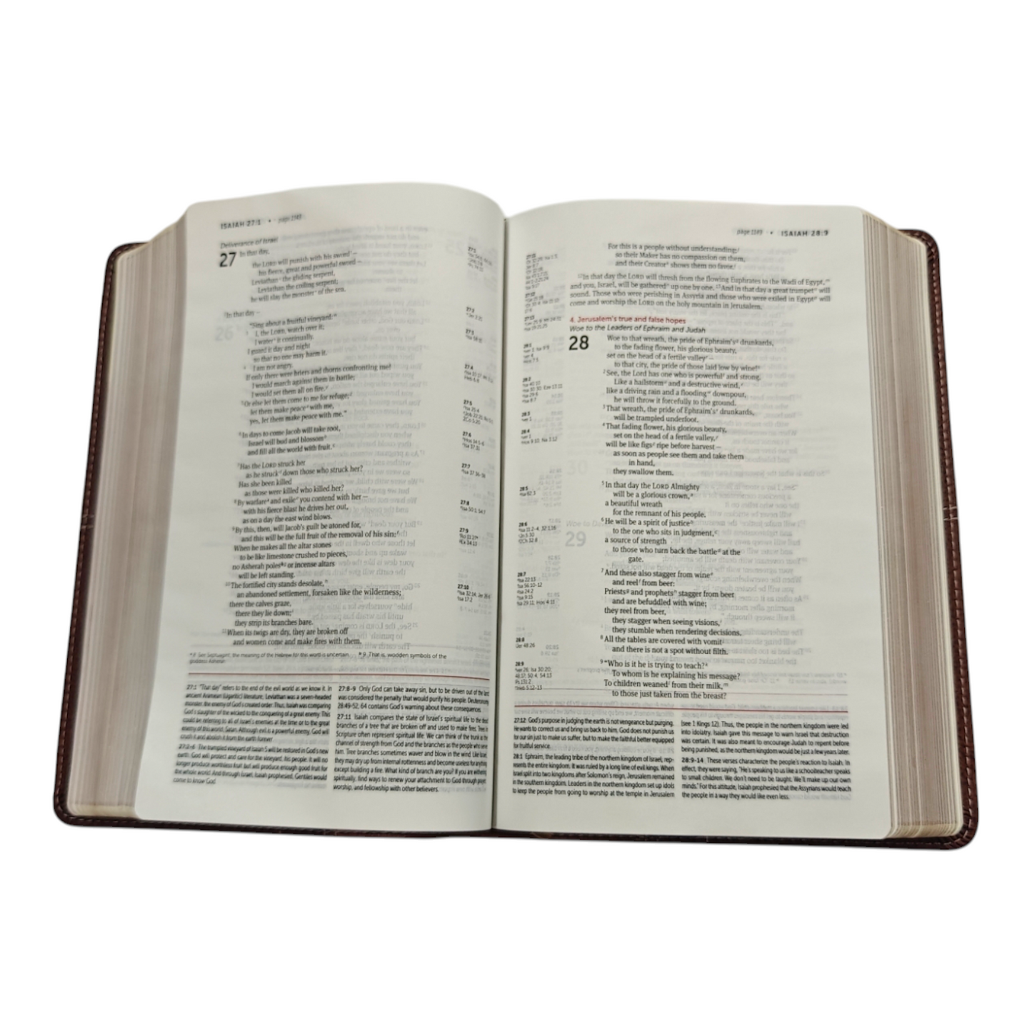 NIV Life Application Study Bible: Brown Leathersoft | Study Bible, Reference Bible | Holy Bible