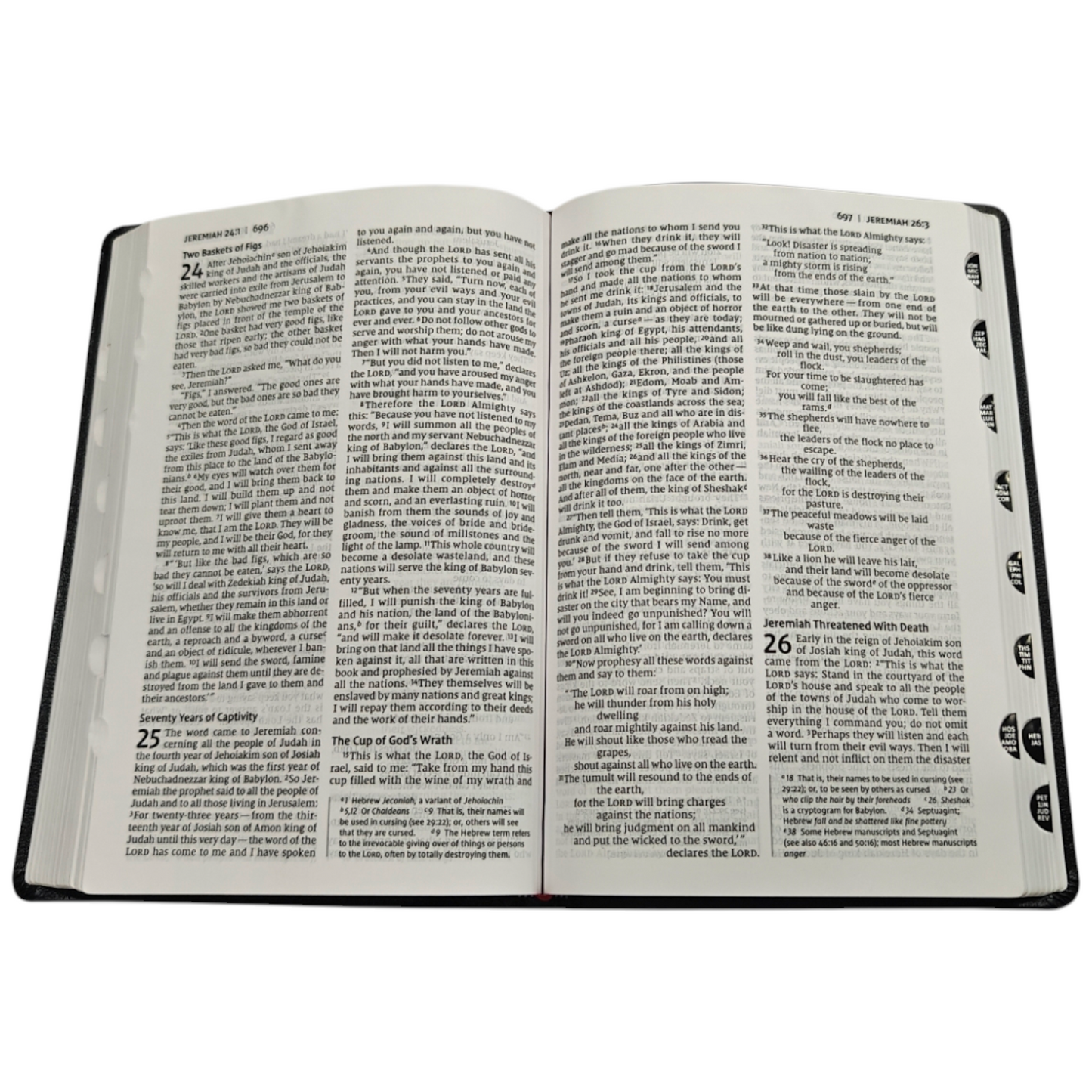 NIV, Thinline Bible, Bonded Leather, Black, Indexed, Red Letter Edition | English Bible, Holy Bible