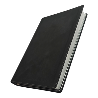 NIV, Preacher's Bible, Verse-By-Verse Format, Leathersoft, Black, Comfort Print | English Bible, Holy Bible