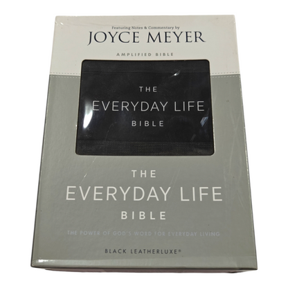 The Everyday Life Bible Large Print Black Leatherluxe: The Power of God's Word for Everyday Living - Leather | Christian Living, Spiritual Growth |