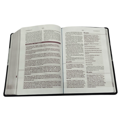 The Everyday Life Bible Large Print Black Leatherluxe: The Power of God's Word for Everyday Living - Leather | Christian Living, Spiritual Growth |