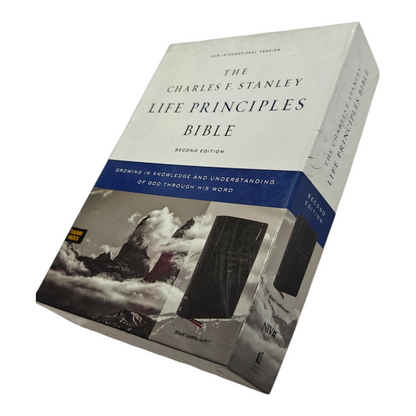 NIV, Charles F. Stanley Life Principles Bible, 2nd Edition | Study Bible, Reference Bible | Holy Bible