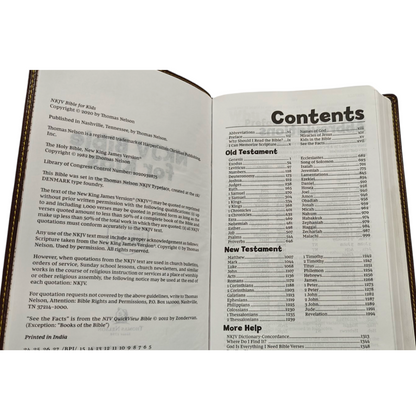 NKJV Holy Bible for Kids Leathersoft Brown Comfort Print | Kids Bible, Children's Bible