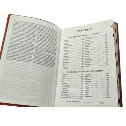 KJV Giant Print Thinline Bible Vintage Series Leathersoft Tan Red Letter Comfort Print | English Bible, Holy Bible