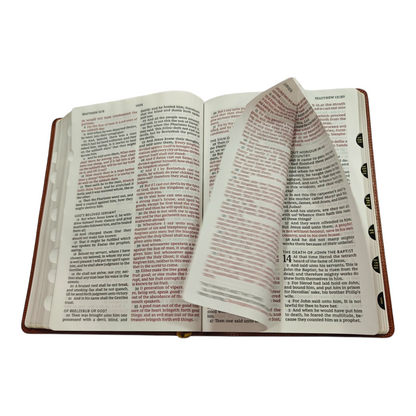 KJV Giant Print Thinline Bible Vintage Series Leathersoft Tan Red Letter Comfort Print | English Bible, Holy Bible