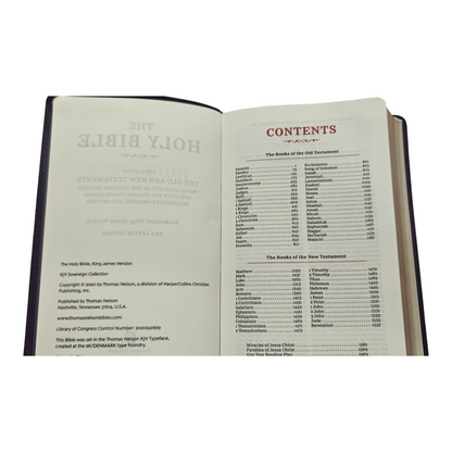 KJV Personal Size Reference Bible Sovereign Collection Black Premium Goatskin Leather Premier Collection Comfort Print | Study Bible, Reference