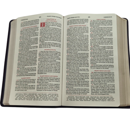 KJV Personal Size Reference Bible Sovereign Collection Black Premium Goatskin Leather Premier Collection Comfort Print | Study Bible, Reference