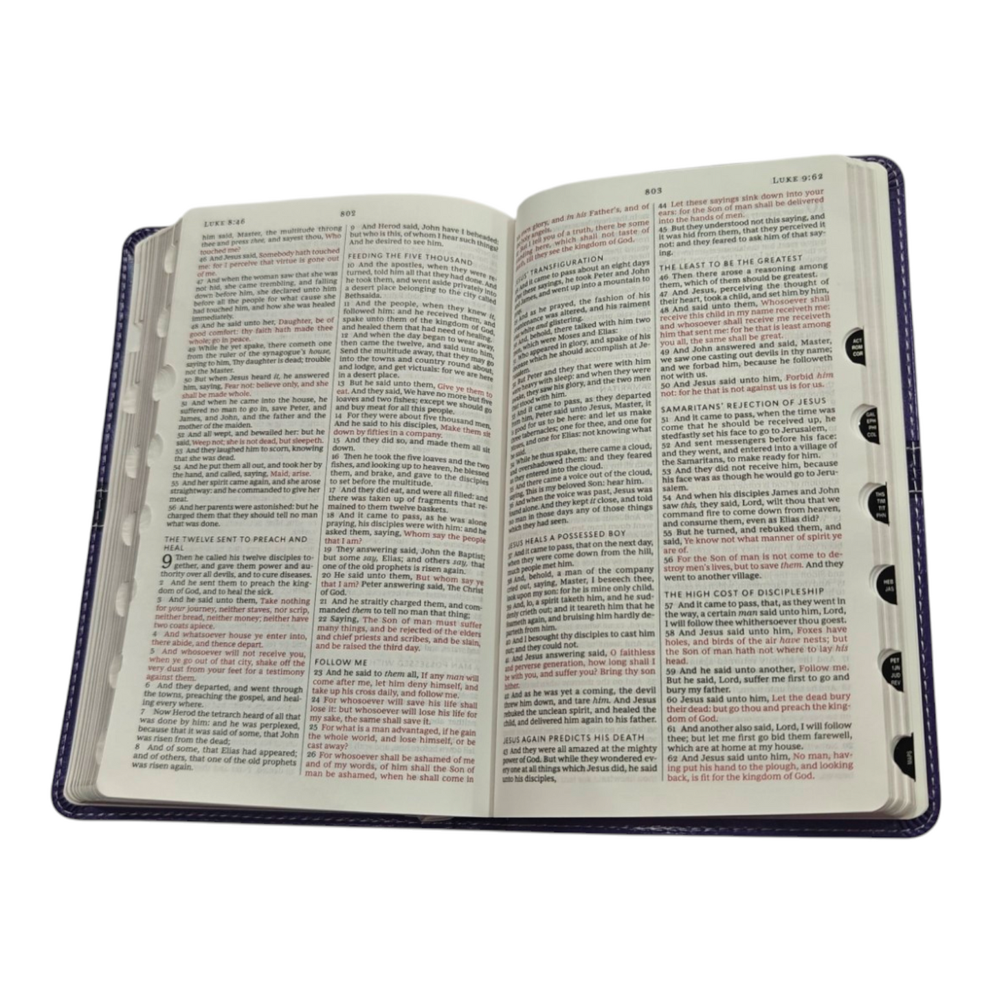 KJV Holy Bible Large Print Thinline Black Leathersoft Red Letter Comfort Print King James Version | English Bible, Holy Bible
