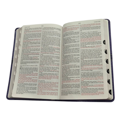 KJV Holy Bible Large Print Thinline Black Leathersoft Red Letter Comfort Print King James Version | English Bible, Holy Bible