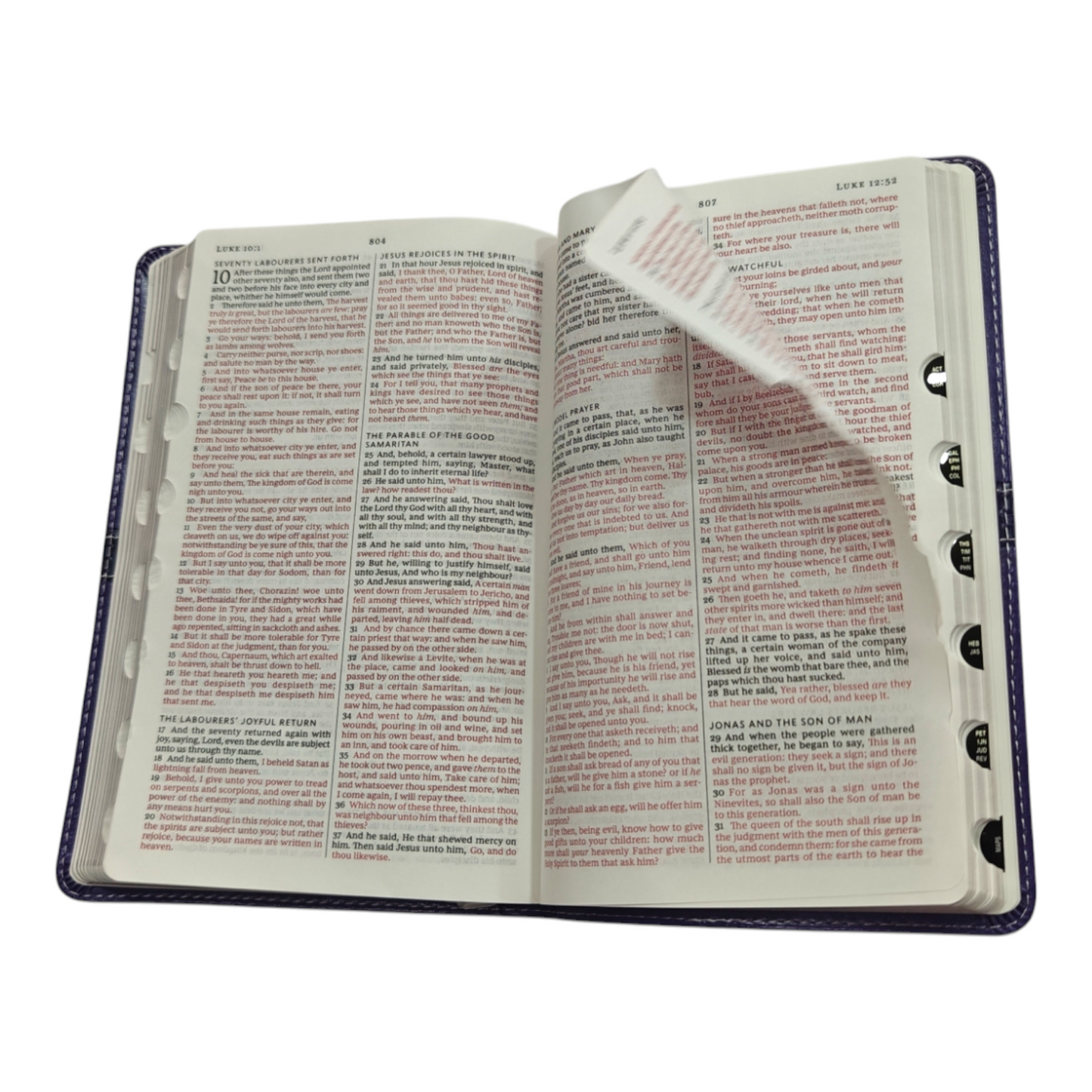 KJV Holy Bible Large Print Thinline Black Leathersoft Red Letter Comfort Print King James Version | English Bible, Holy Bible