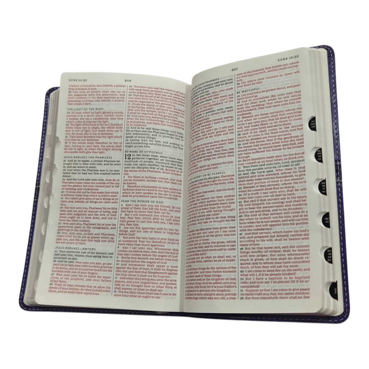 KJV Holy Bible Large Print Thinline Black Leathersoft Red Letter Comfort Print King James Version | English Bible, Holy Bible