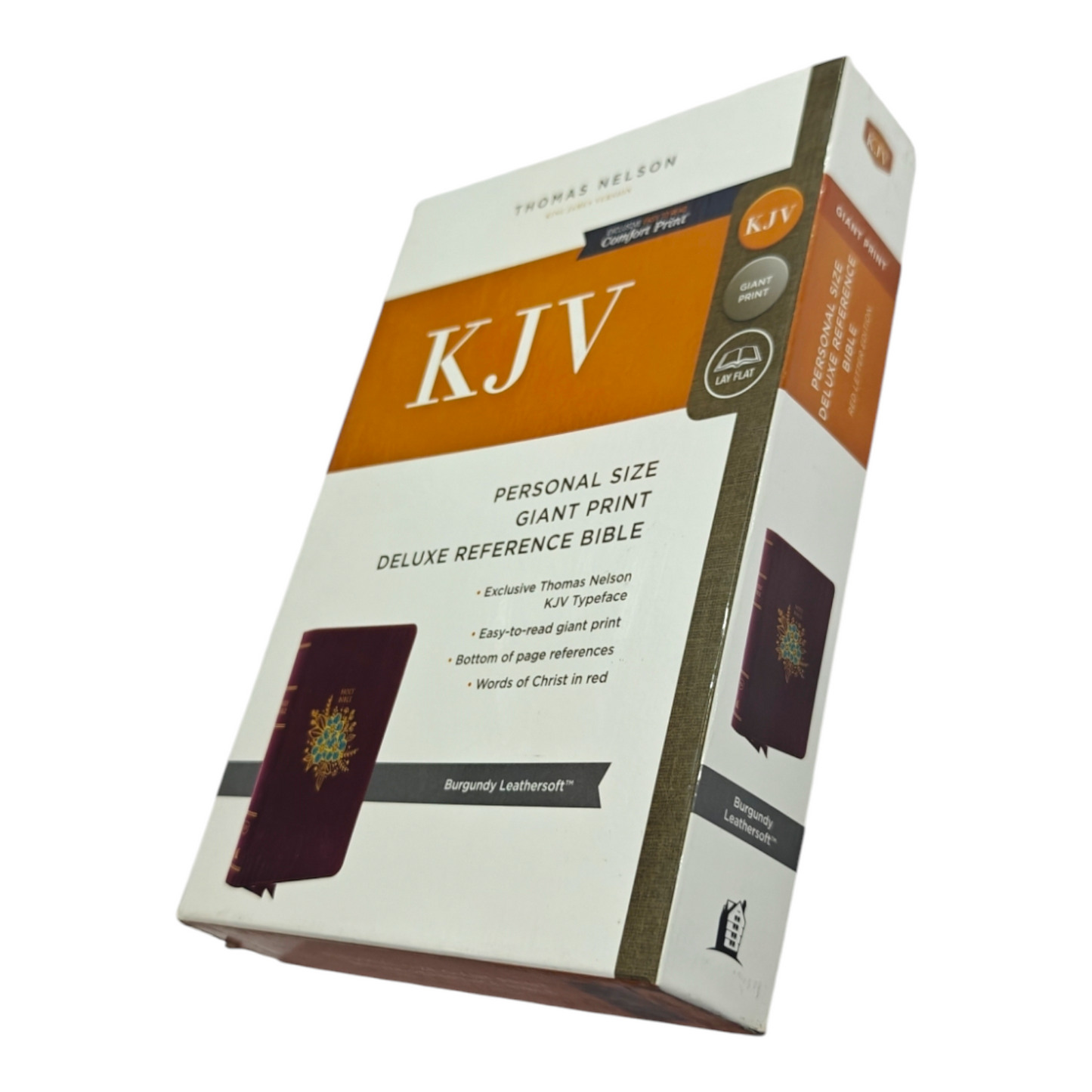 KJV Deluxe Reference Bible Personal Size Giant Print Imitation Leather Burgundy Red Letter Edition | Study Bible, Reference Bible | Holy Bible