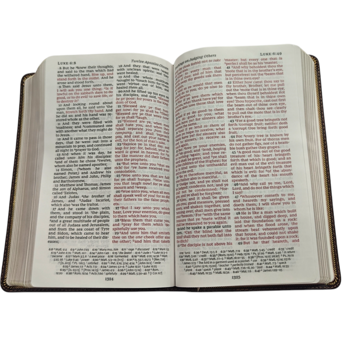 KJV Deluxe Reference Bible Personal Size Giant Print Imitation Leather Burgundy Red Letter Edition | Study Bible, Reference Bible | Holy Bible
