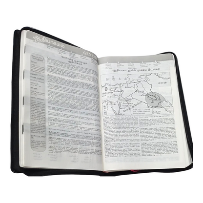 Daniel Tamil Reference Bible, Leather-Bound Tamil Study Bible with Cross-References, Book Prefaces & Golden Edges (Old & New Testament, 1860 Pages)