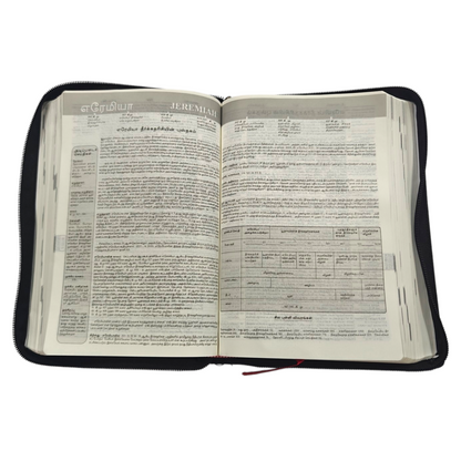 Daniel Tamil Reference Bible, Leather-Bound Tamil Study Bible with Cross-References, Book Prefaces & Golden Edges (Old & New Testament, 1860 Pages)