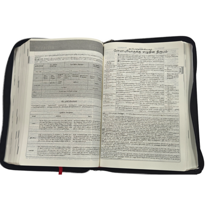 Daniel Tamil Reference Bible, Leather-Bound Tamil Study Bible with Cross-References, Book Prefaces & Golden Edges (Old & New Testament, 1860 Pages)