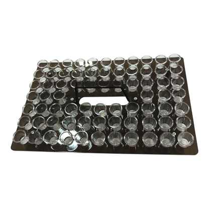Holy Communion Tray Set with 72 Cups, Complete Stainless Steel Communion Ware with 72-Hole Cup Tray, Lid, Bread Plate & Cups for Church Service |
