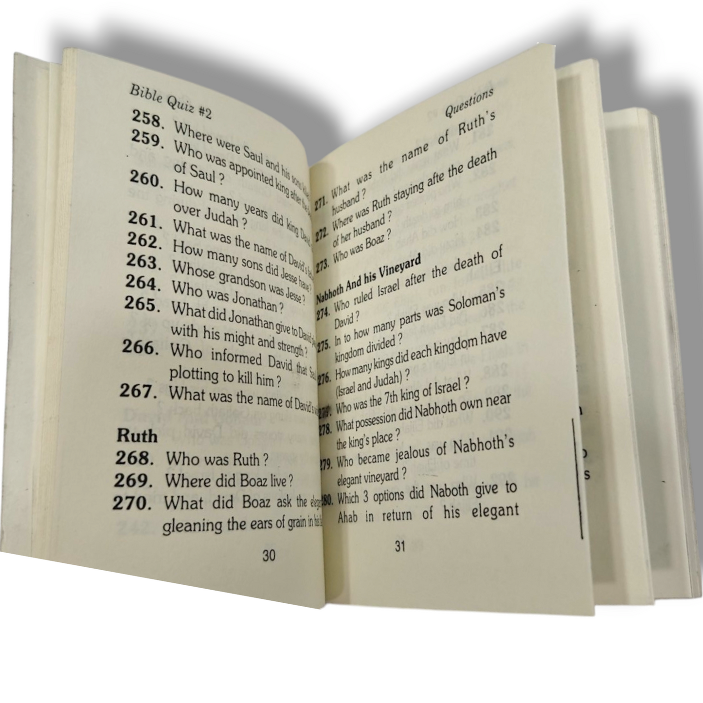Bible Quiz Book Two | Bible Questions and Answers, Bible Q&A | English Christian Book
