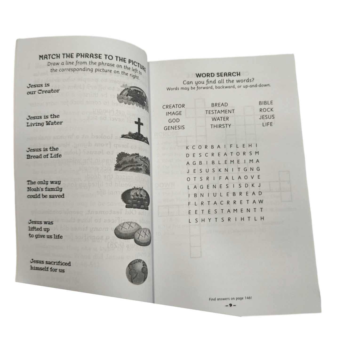 Our Daily Bread for Kids Bible Quizzes & Games: All About Jesus by Crystal Bowman & Teri McKinley | 20 Quizzes and 60 Games | English Christian Book