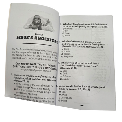Our Daily Bread for Kids Bible Quizzes & Games: All About Jesus by Crystal Bowman & Teri McKinley | 20 Quizzes and 60 Games | English Christian Book