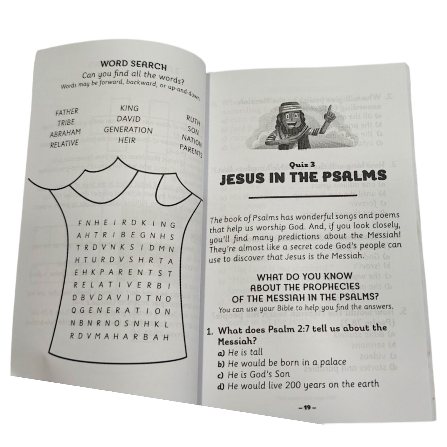 Our Daily Bread for Kids Bible Quizzes & Games: All About Jesus by Crystal Bowman & Teri McKinley | 20 Quizzes and 60 Games | English Christian Book