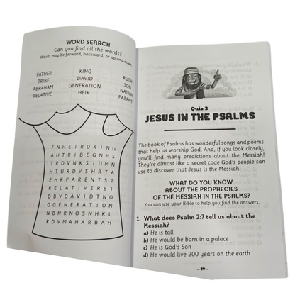 Our Daily Bread for Kids Bible Quizzes & Games: All About Jesus by Crystal Bowman & Teri McKinley | 20 Quizzes and 60 Games | English Christian Book