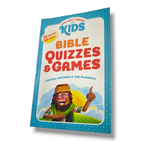 Our Daily Bread for Kids Bible Quizzes & Games by Crystal Bowman & Teri McKinley | 20 Quizzes and 60 Games | English Christian Book