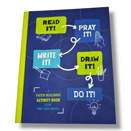Read It! Pray It! Write It! Draw It! Do It! | Bible Quiz Book, Bible Activity Book | English Christian Book