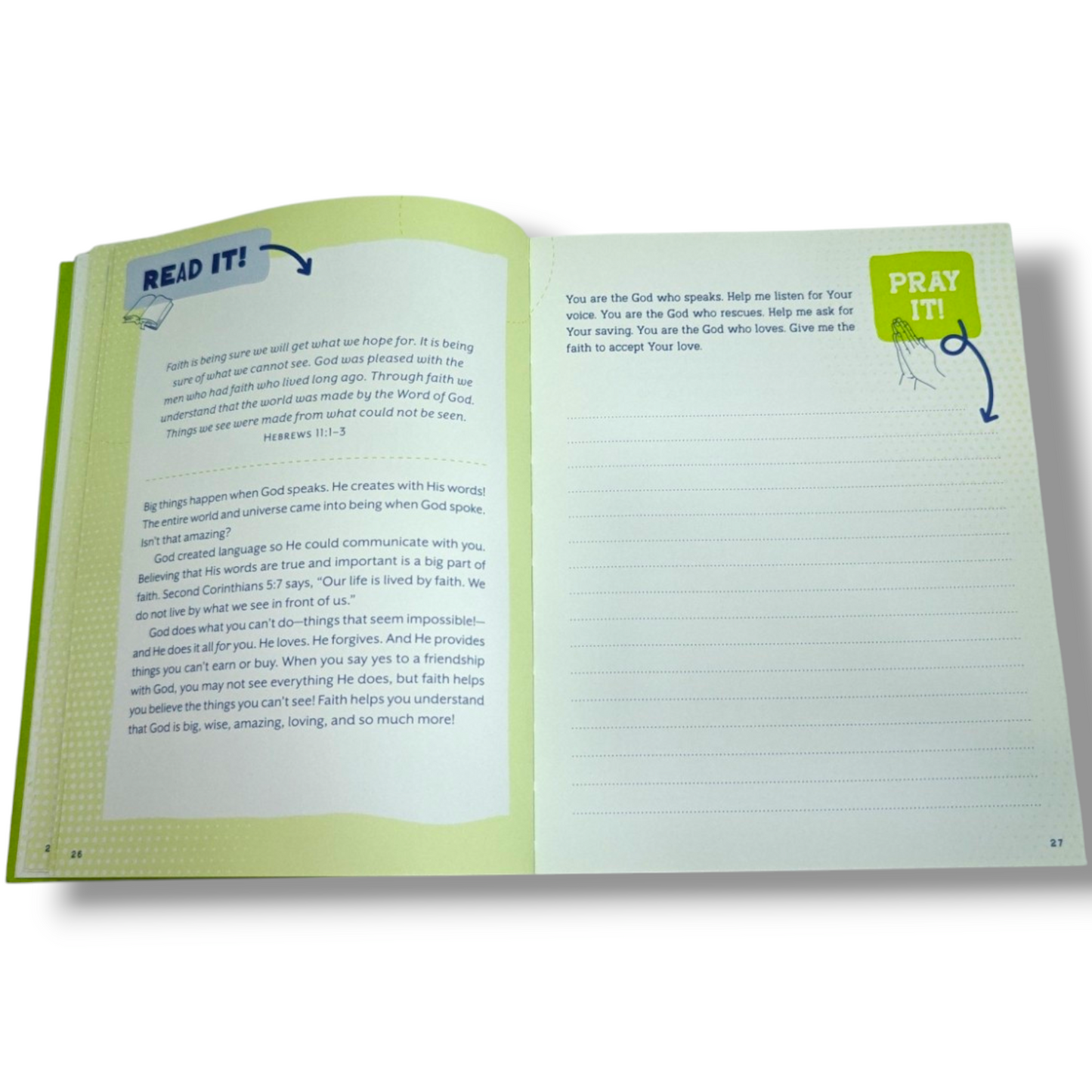 Read It! Pray It! Write It! Draw It! Do It! | Bible Quiz Book, Bible Activity Book | English Christian Book