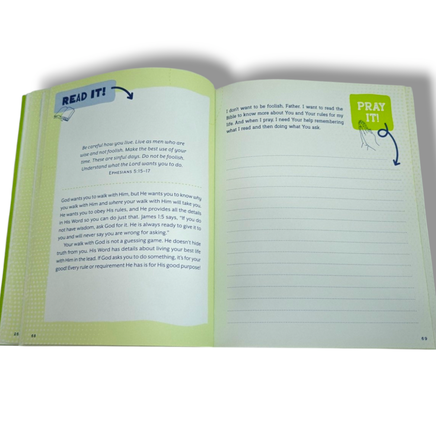 Read It! Pray It! Write It! Draw It! Do It! | Bible Quiz Book, Bible Activity Book | English Christian Book