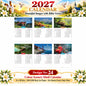 2027 Hindi Scenery Wall Calendar – A View for Every Day, Colourful 6-Sheet, 15 × 20