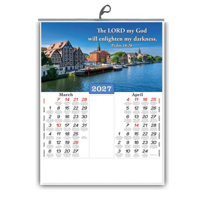 2027 English Scenery Wall Calendar – A Window to Wonder, Small 15 × 20
