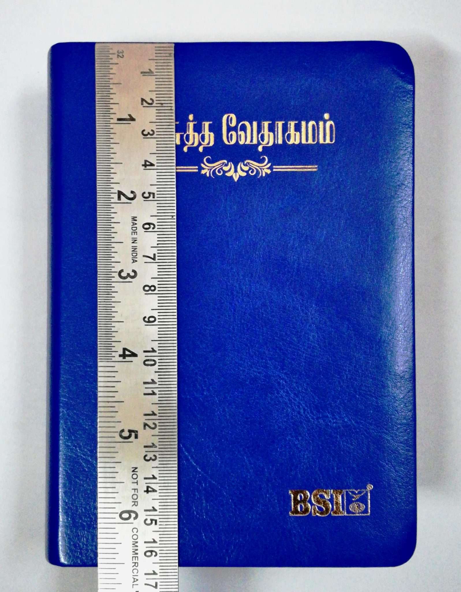 Tamil Bible Semi-Compact Edition, Blue Cover, Open Type with Thumb Index (ISBN: 9788119095650)