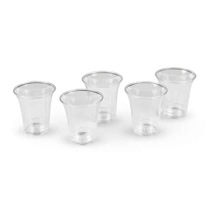 Communion Cups, 100 Cups per Box, High Quality Crystal Clear Disposable Plastic, Stackable with Smooth Rim, Fits Standard Communion Trays (0.5 oz)