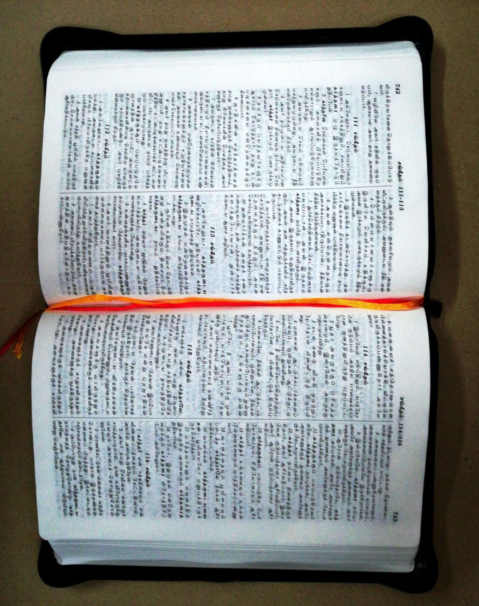 OV 75 Z Korean Tamil Bible - Black Cover, Silver Edges, Zipper Closure, Standard Edition (ISBN: 9788122130843)