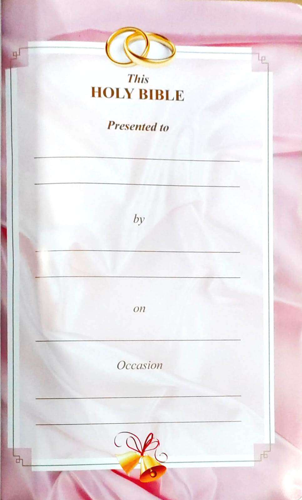 Tamil Bible - Korean Print Edition with White Zip Closure, Wedding Gift Bible (ISBN: 9789393511218)