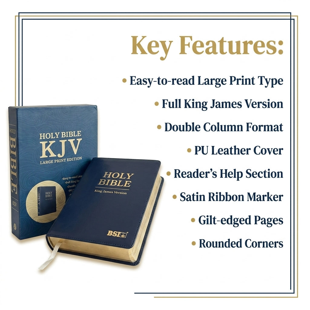 KJV Holy Bible, Large Print Edition | English Bible, Holy Bible