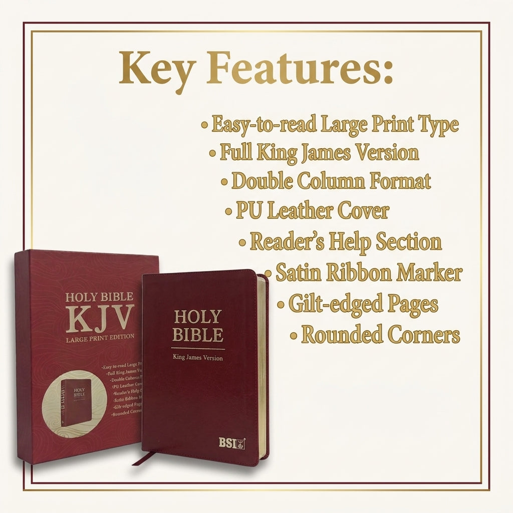 KJV Holy Bible, Large Print Edition | English Bible, Holy Bible | KJV Holy Bible, Large Print Edition – Bu