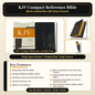 KJV Compact Reference Bible, Comfort Print | Study Bible, Reference Bible | Holy Bible