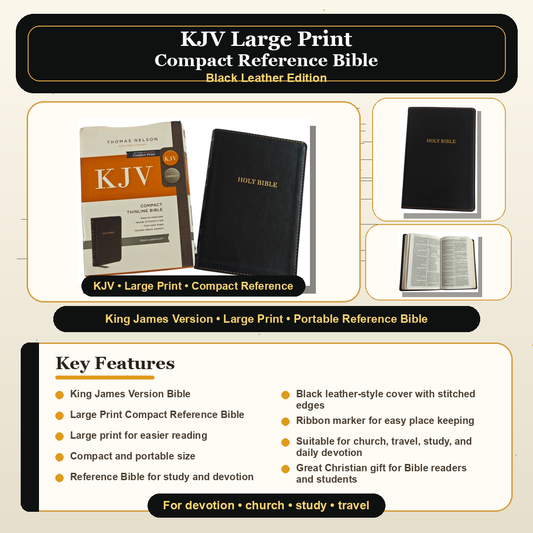 KJV Compact Thinline Bible, Comfort Print | English Bible, Holy Bible