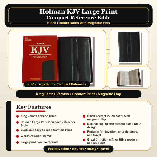 Holman KJV Large Print Compact Reference Bible | Study Bible, Reference Bible | Holy Bible